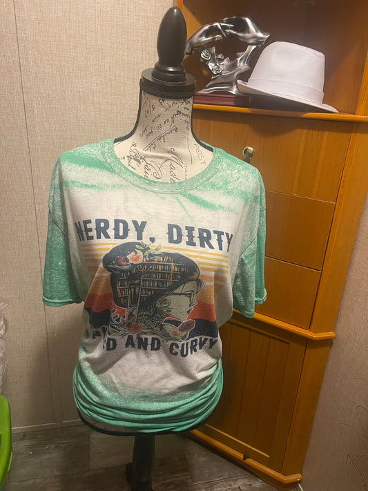 Nerdy dirty tatted and curvy tee