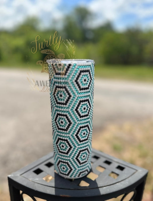 Pattern Rhinestone Tumbler
