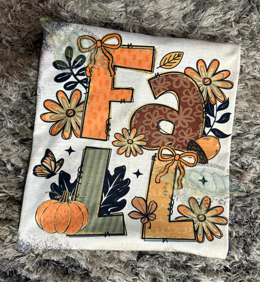 Fall floral tee
